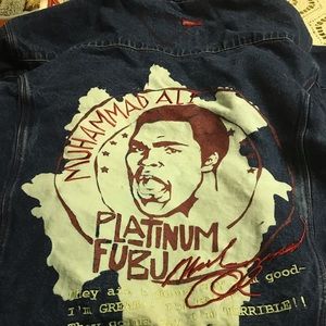 80’s MUHAMMED ALI Fubu PLATINUM DENIM jacket